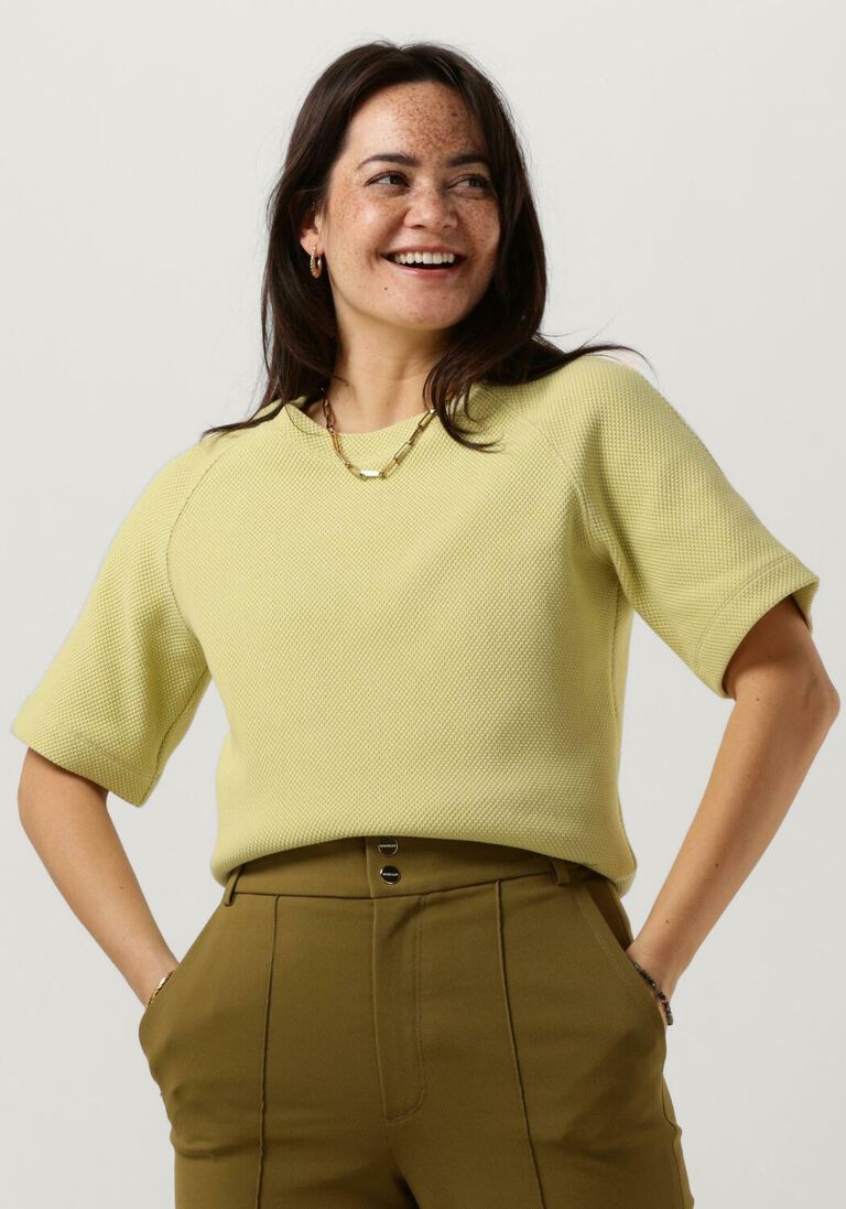 VANILIA groene vanilia trui petite sweat struc