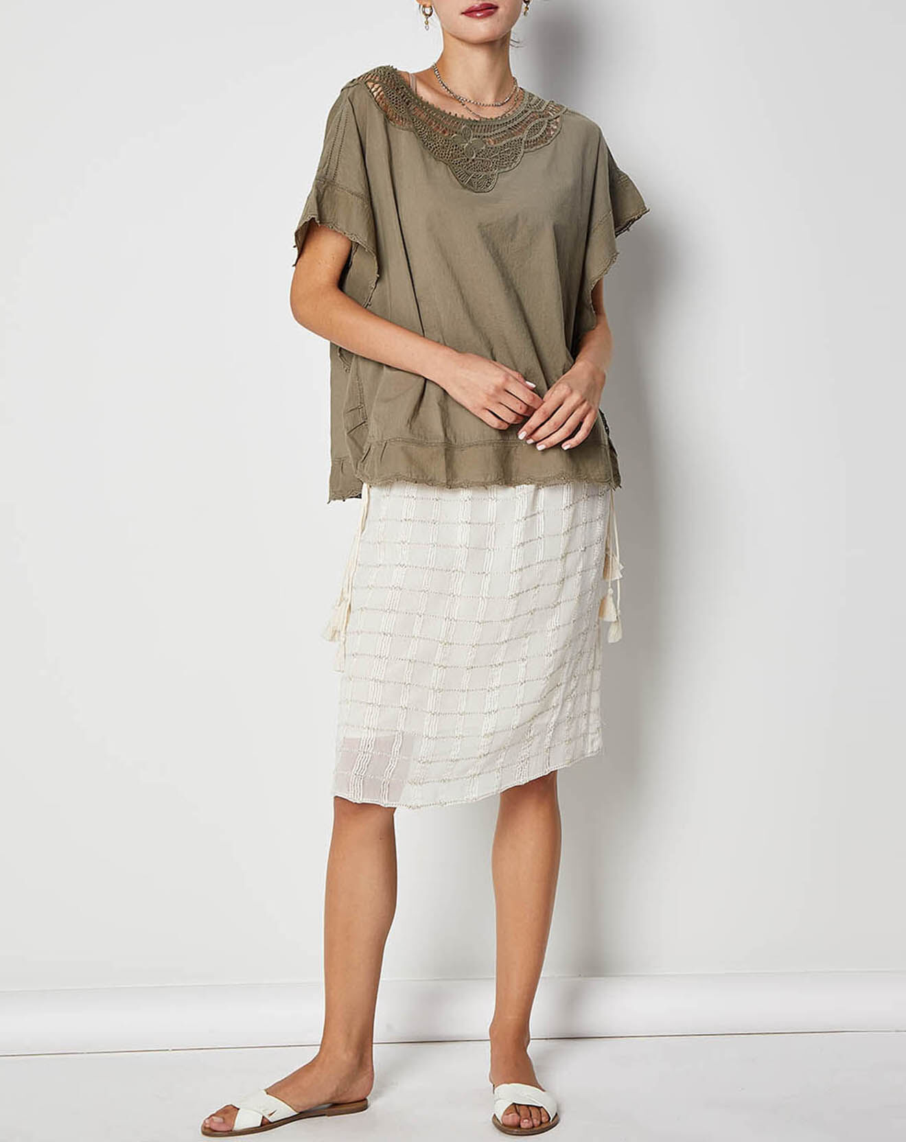 Swildens Jupe Qatar écru/off white