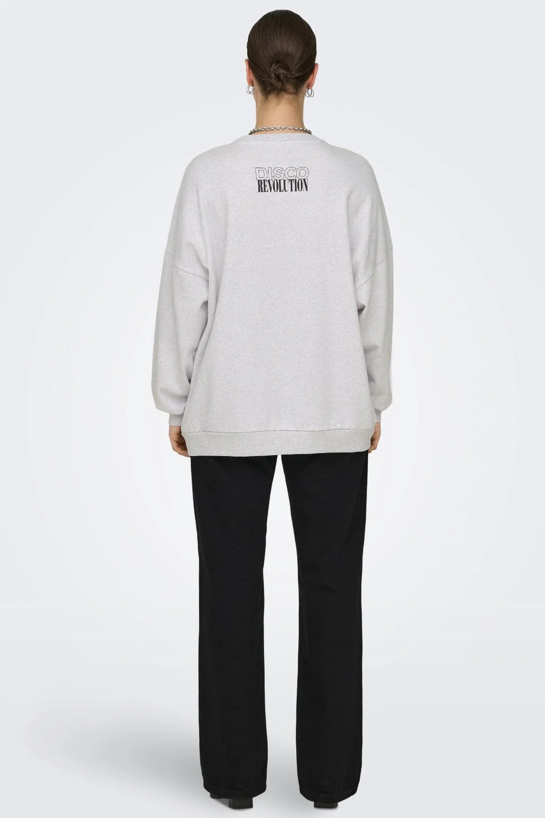 Only Onldaze L/S Party O-Neck Swt 4601779 light grey melange disco