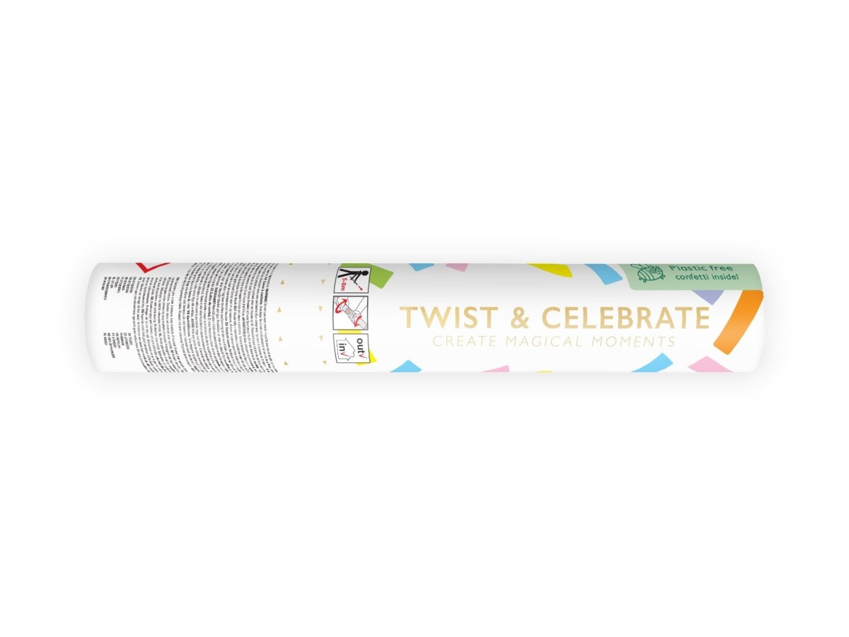 Gekleurde Confetti Kanon Pastel 20cm
