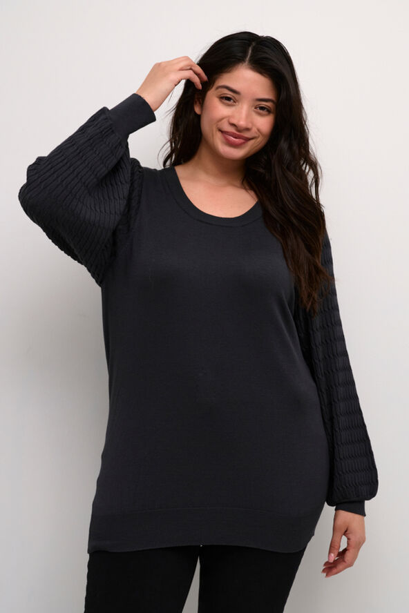 Kaffe Curve KClini Knit Pullover Black oyster