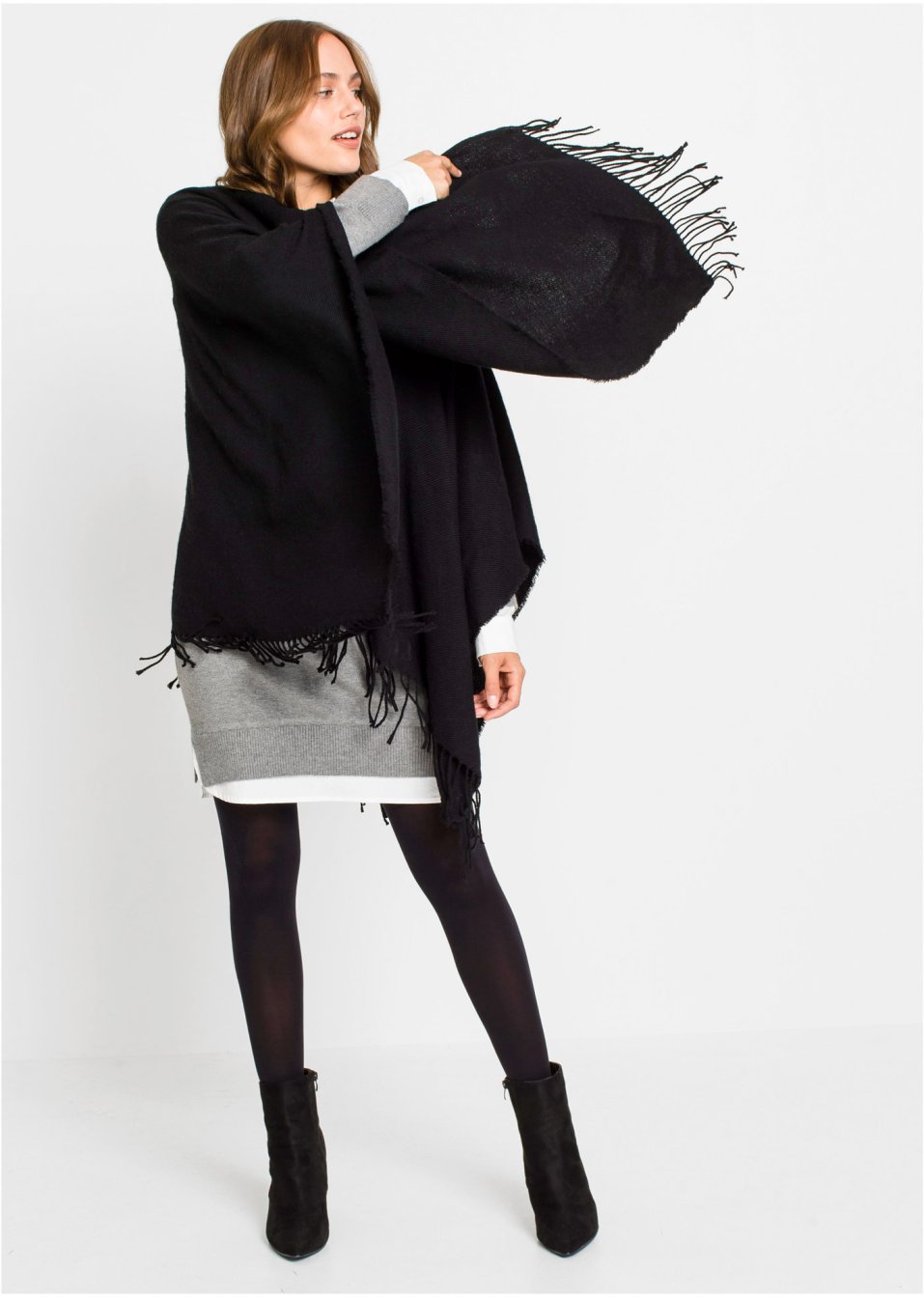 Wollen poncho