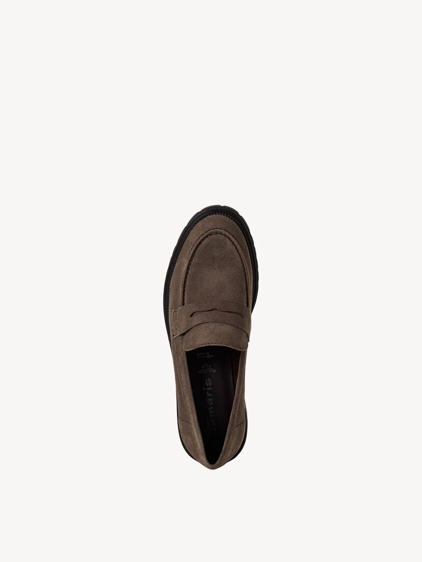 Leren Instappers - beige