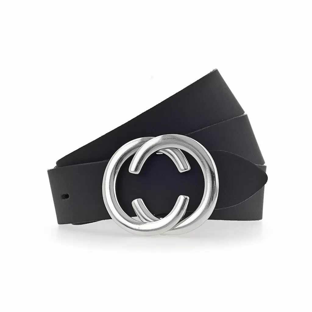 GESCHENKIDEEN - Gürtel Ledergürtel Damen schwarz