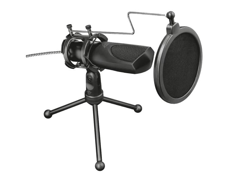 Trust Mikrofon GXT 232 Mantis Streaming-Mikrofon mit omnidirektionaler Aufnahmecharakteristik
