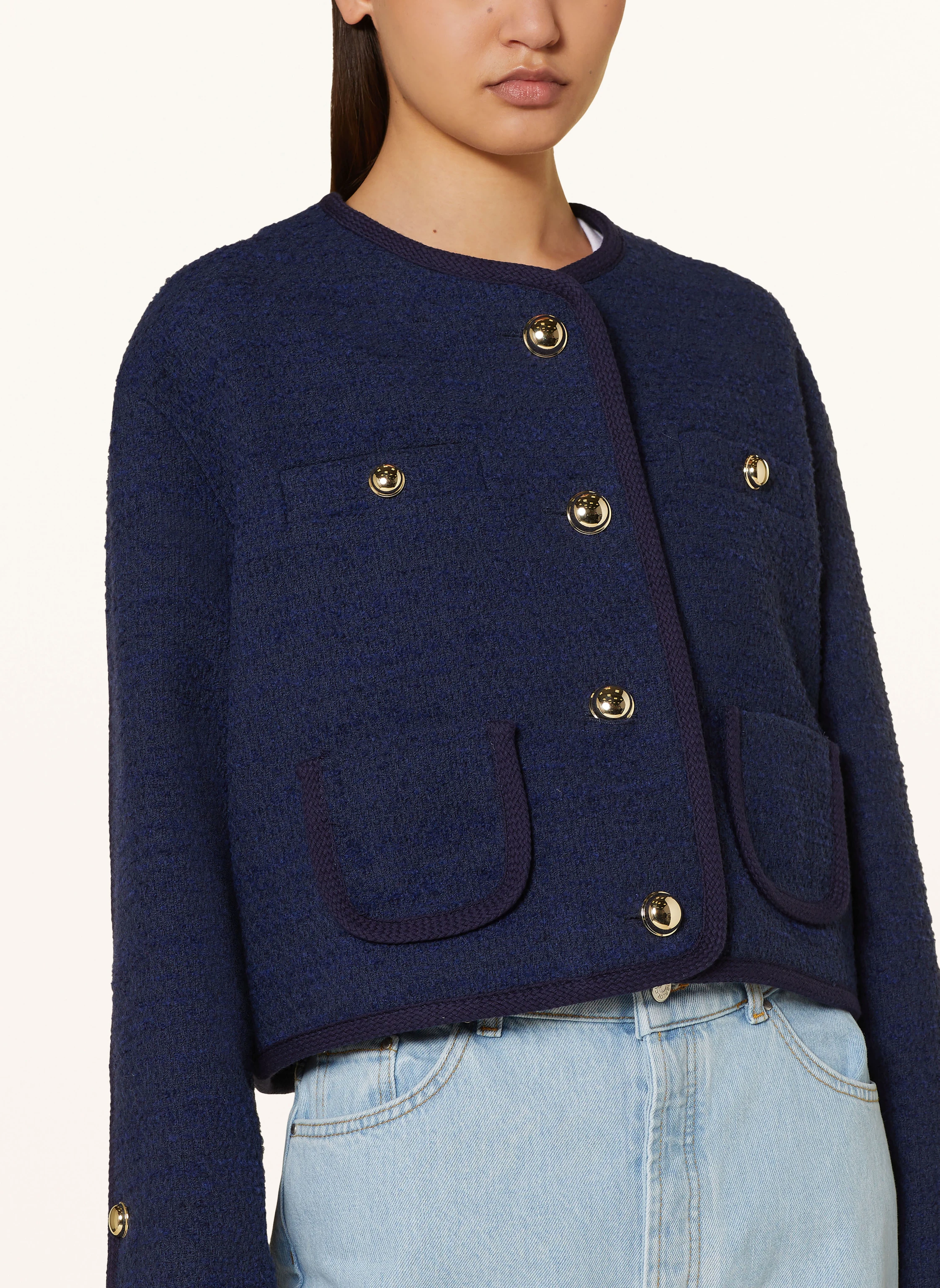 ba&sh Kastenjacke BRITTANY aus Tweed