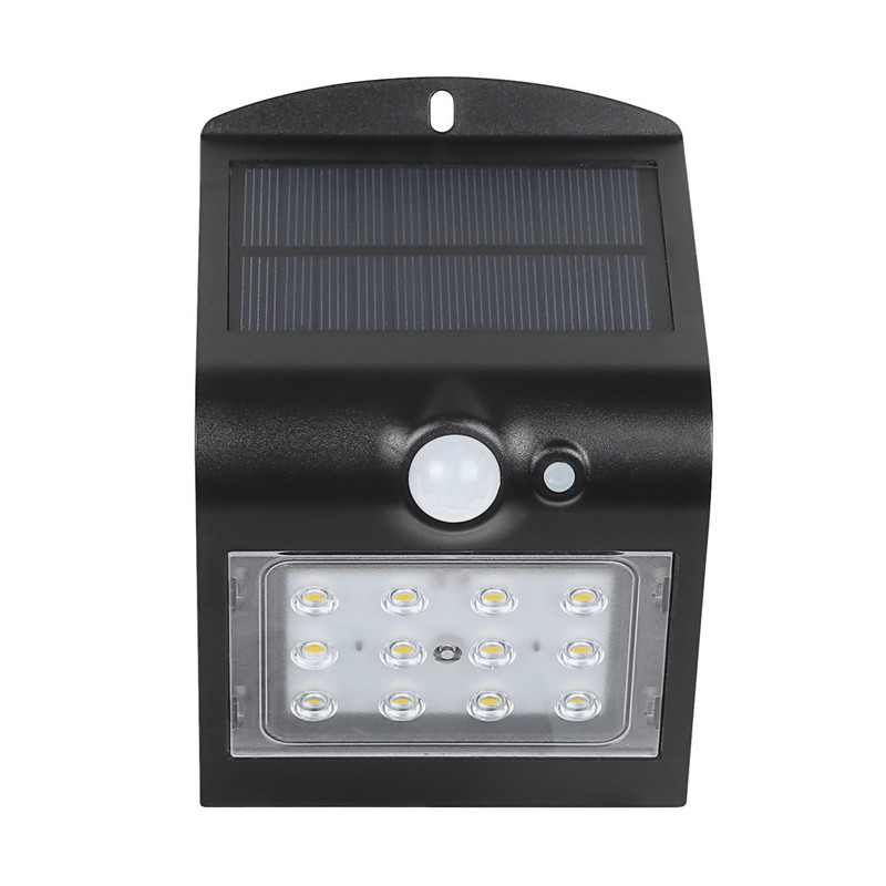 Luceco Solar LED buitenlamp met bewegingssensor IP65  1,5W 220lm 4000K