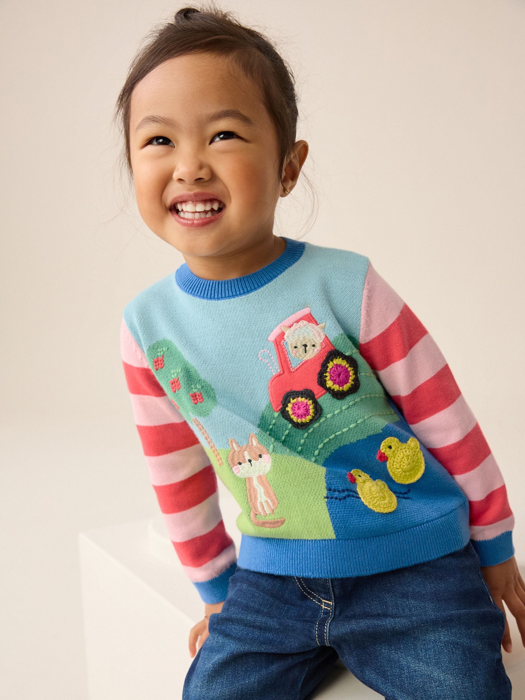 Multi - Farm Scene Jumper (3mths-7yrs)
