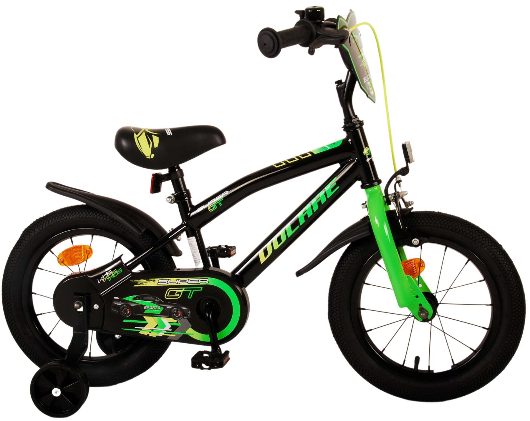 TPFSports Super GT Kinderfahrrad - Jungen - 14 Zoll - Rücktritt + Handbremse - Blau
