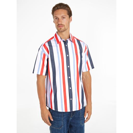 Tommy Jeans RLX Skjorte, White, XL