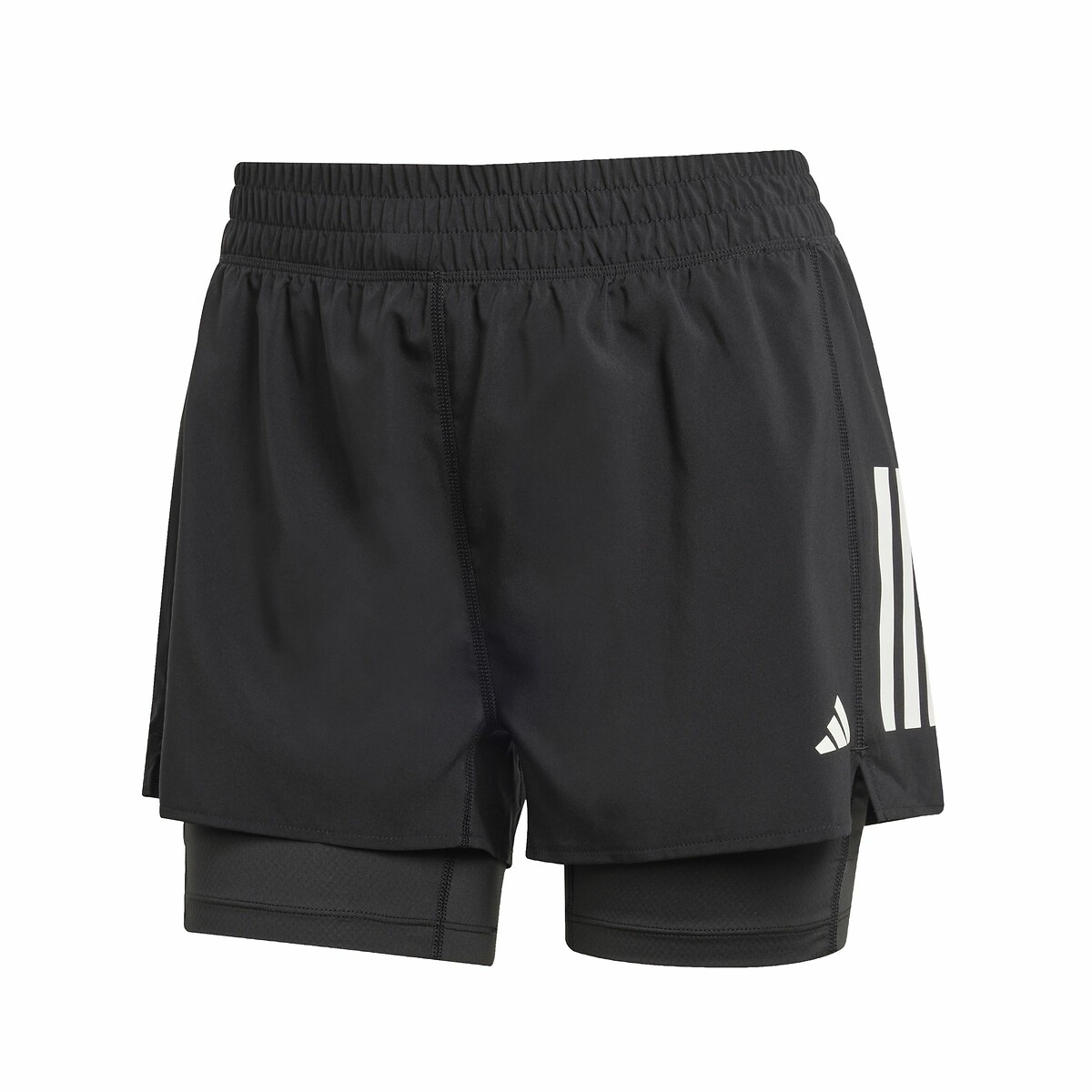 Calção adidas Performance 2 em 1 para corrida. DOMINE A CORRIDA.