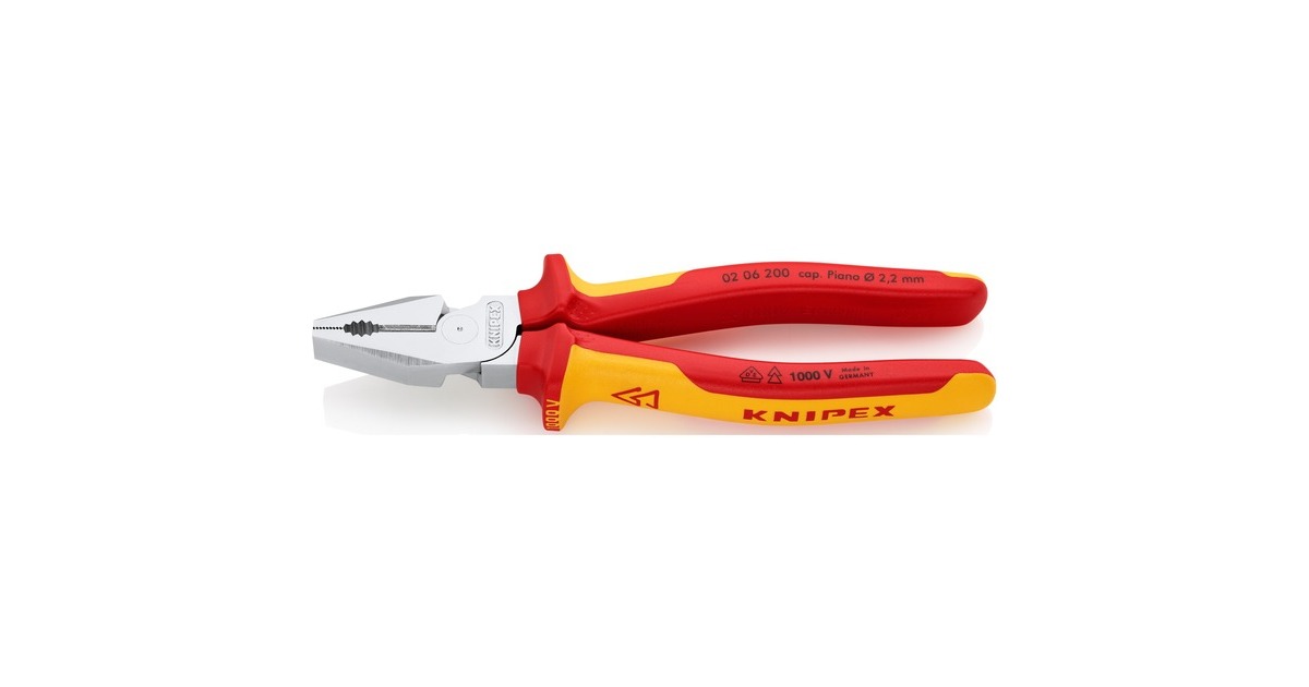 KNIPEXKracht-Combitang 0206200 combinatietang  (VDE-getest)