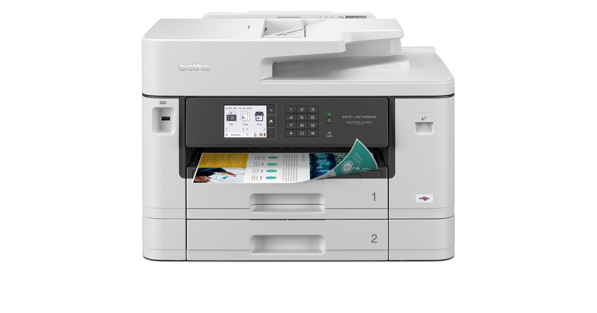 BrotherMFC-J5740DW all-in-one inkjetprinter met faxfunctie  (Grijs, Scannen, Kopiëren, LAN, Wi-Fi)