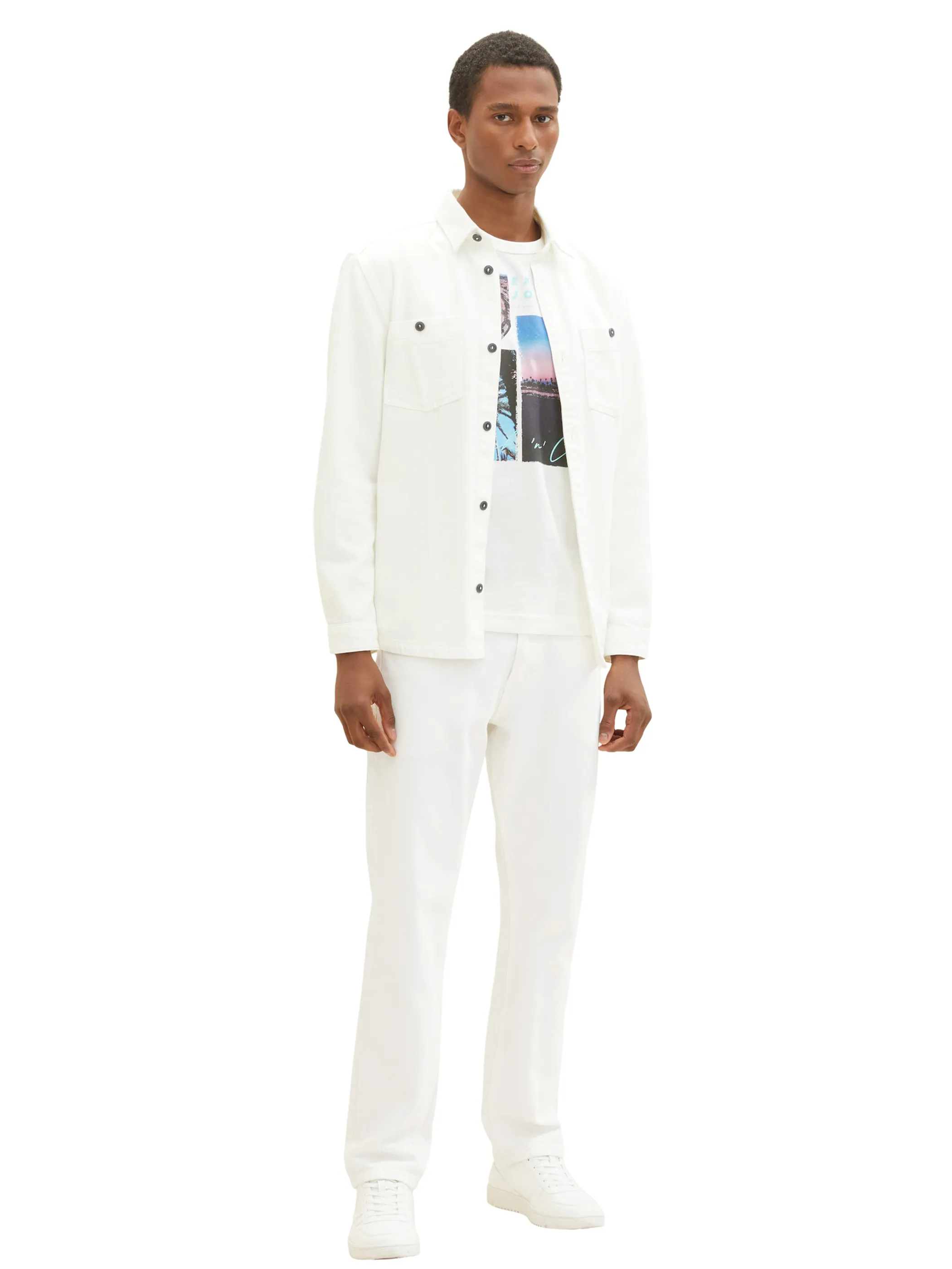 Herren Shirt mit Palmenprint