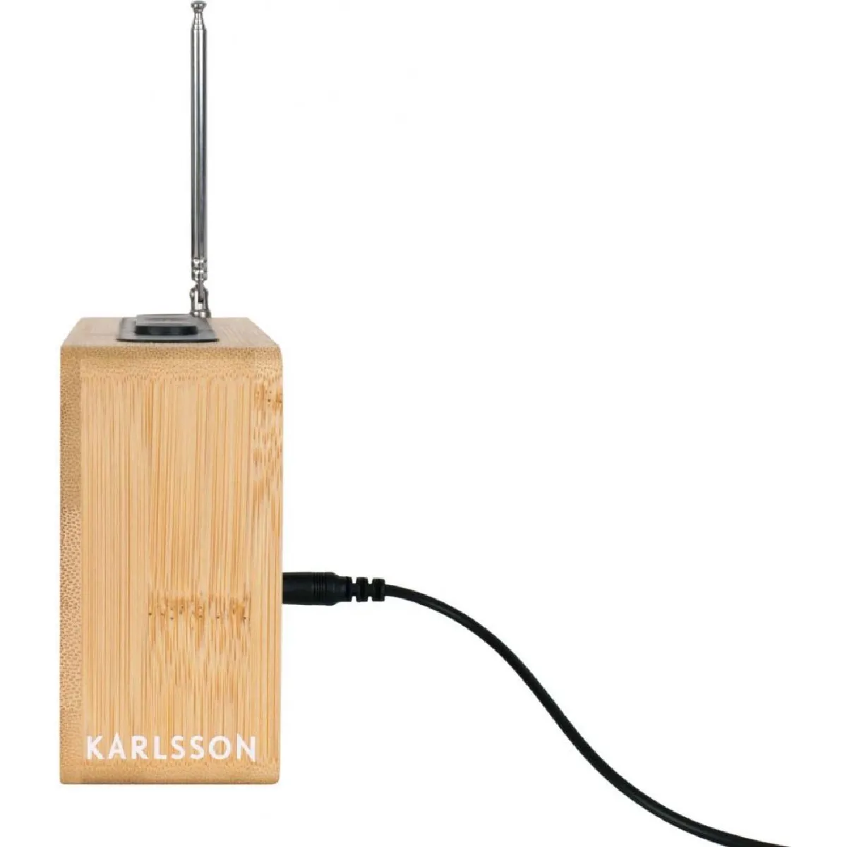 Karlsson Radio Réveil Bambou