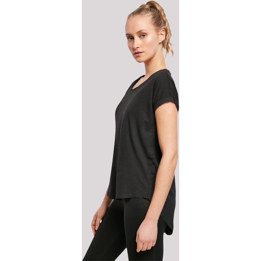 F4NT4STIC Long Cut T-Shirt Japan Flower schwarz