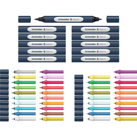 Schneider Paint-It 040 Twinmarker Set 1 (52teilig) Twinmarker