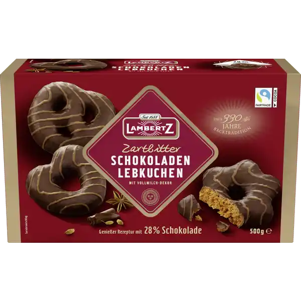Herzen-Sterne-Brezeln Zartbitter Vollmilch-Dekor