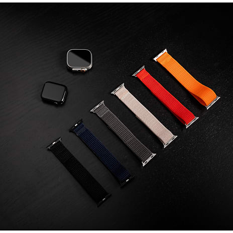 Fixed Nylon Sporty Strap nylonrem til Apple Watch - rose guld