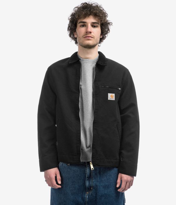 Carhartt WIP Detroit Organic Dearborn Jacke (black black rinsed)