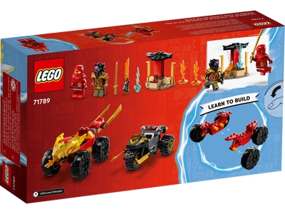 LEGO Kai en Ras' duel tussen auto en motor (71789)