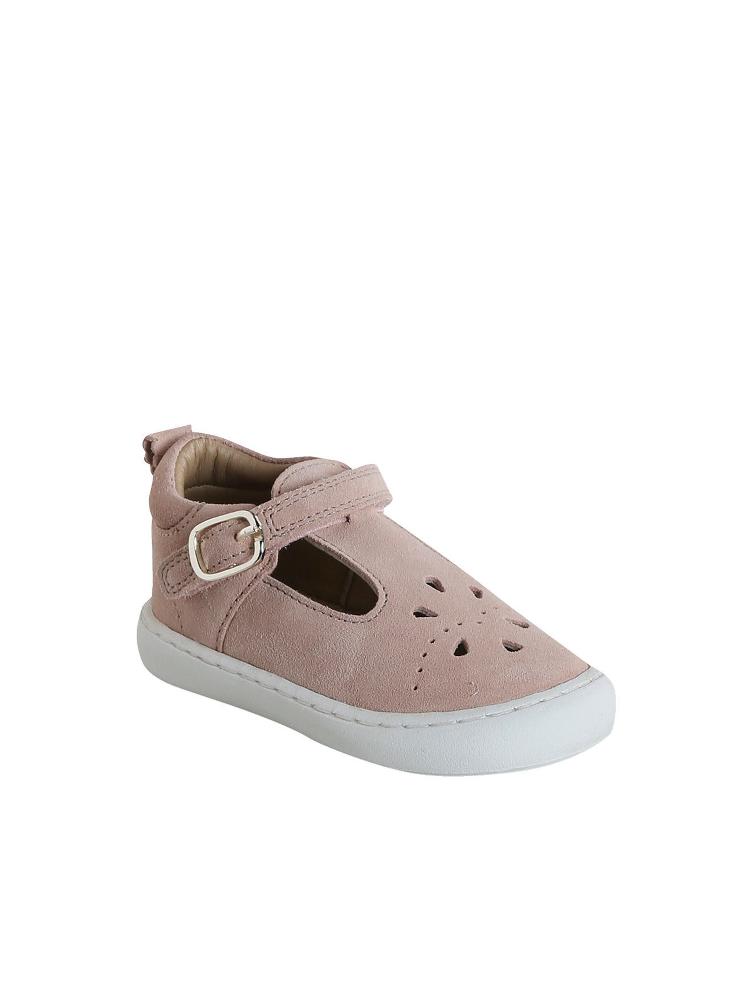Vertbaudet Baby Spangenschuhe aus Leder pudrig rosa