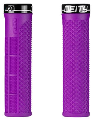 Paire de Grips Deity LockJaw 132 mm Violet
