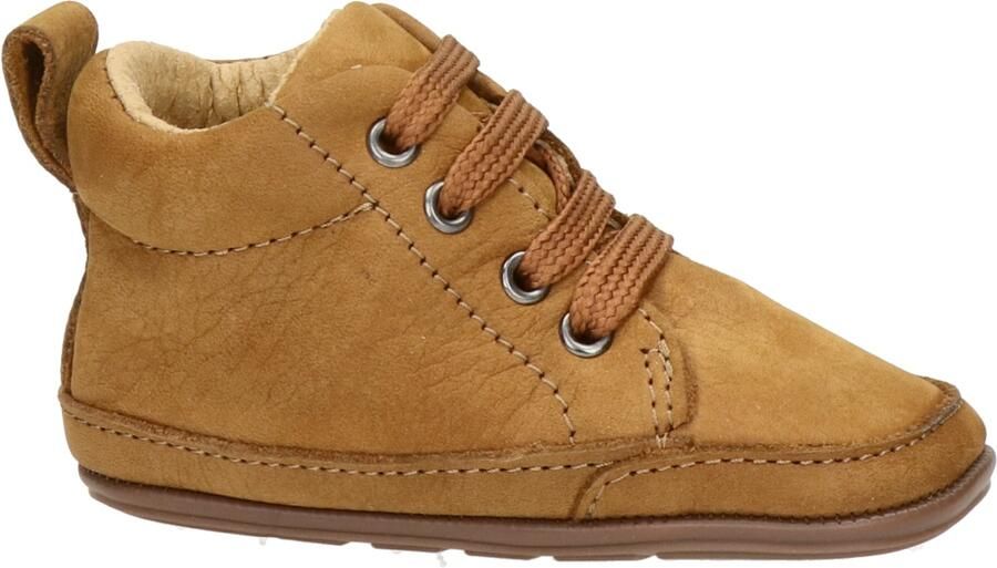 Nelson Kids nubuck babyschoenen cognac