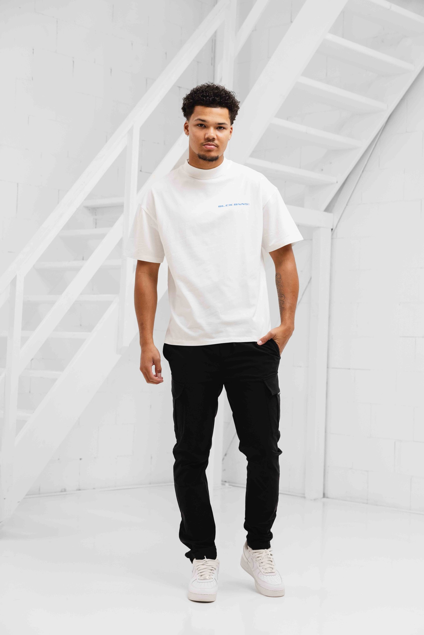 Black Bananas Nation T-Shirt Heren Wit