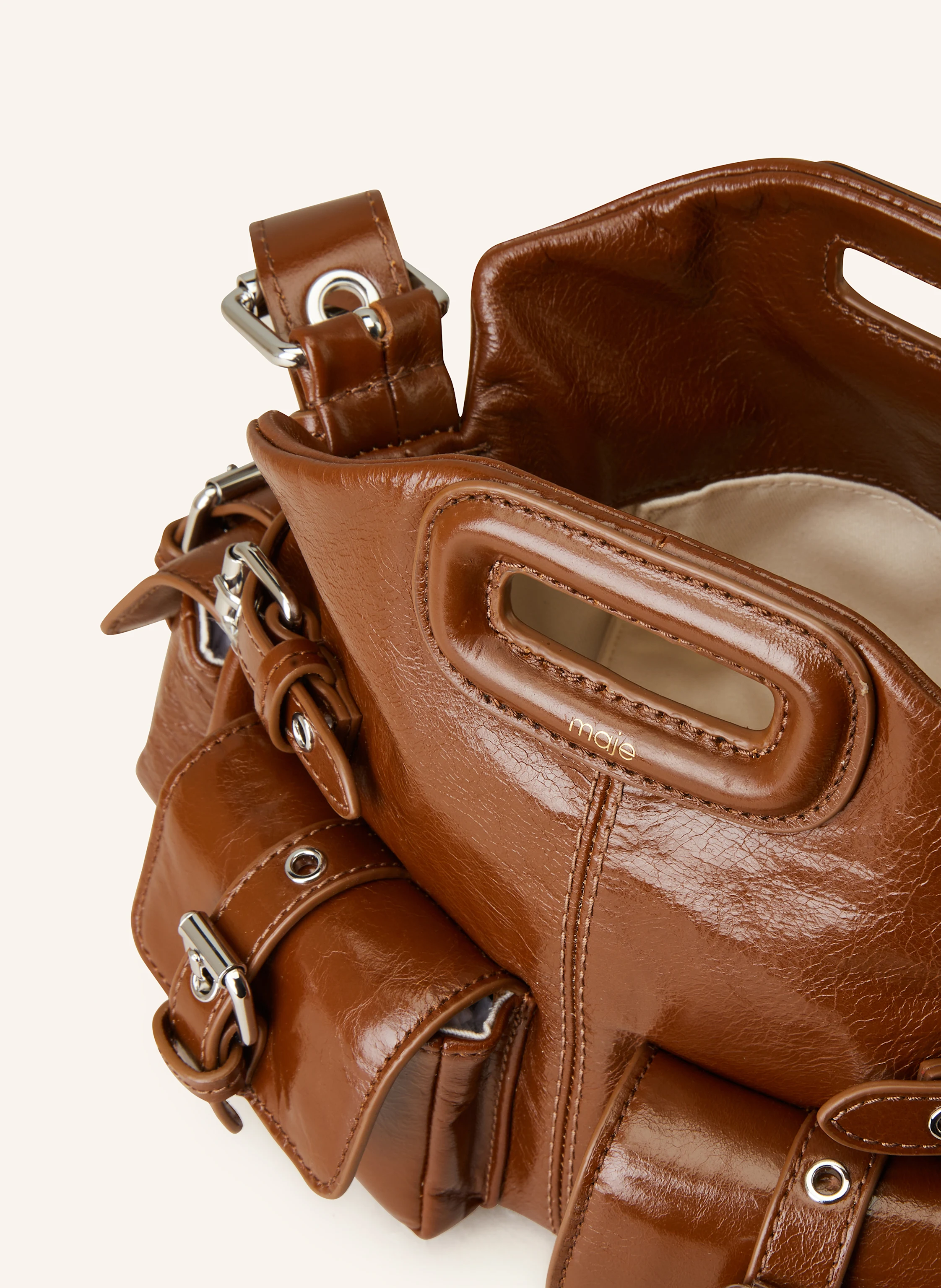 maje Schultertasche