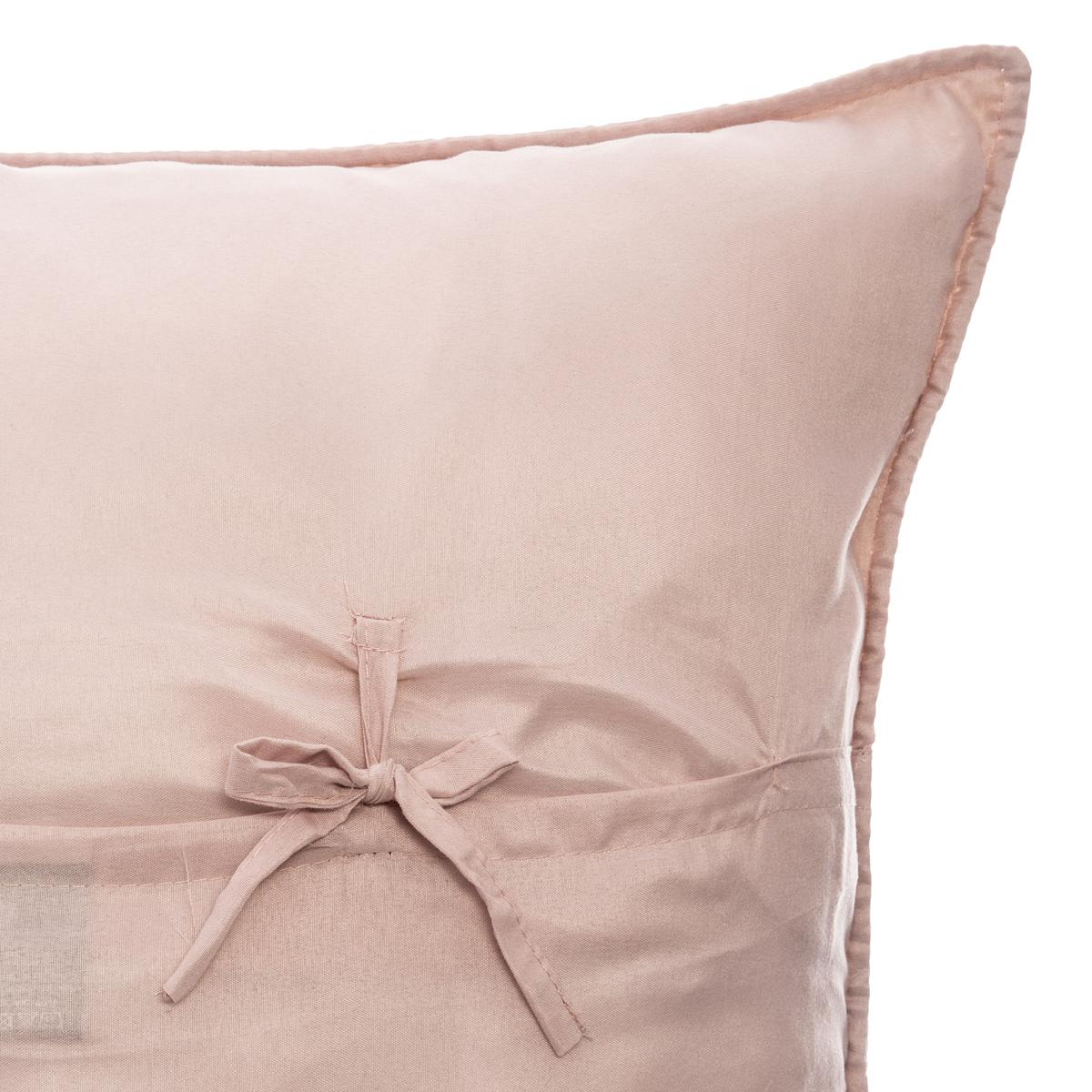DESSUS DE LIT ET 2 TAIES DOLCE ROSE POUDRE 260X240CM