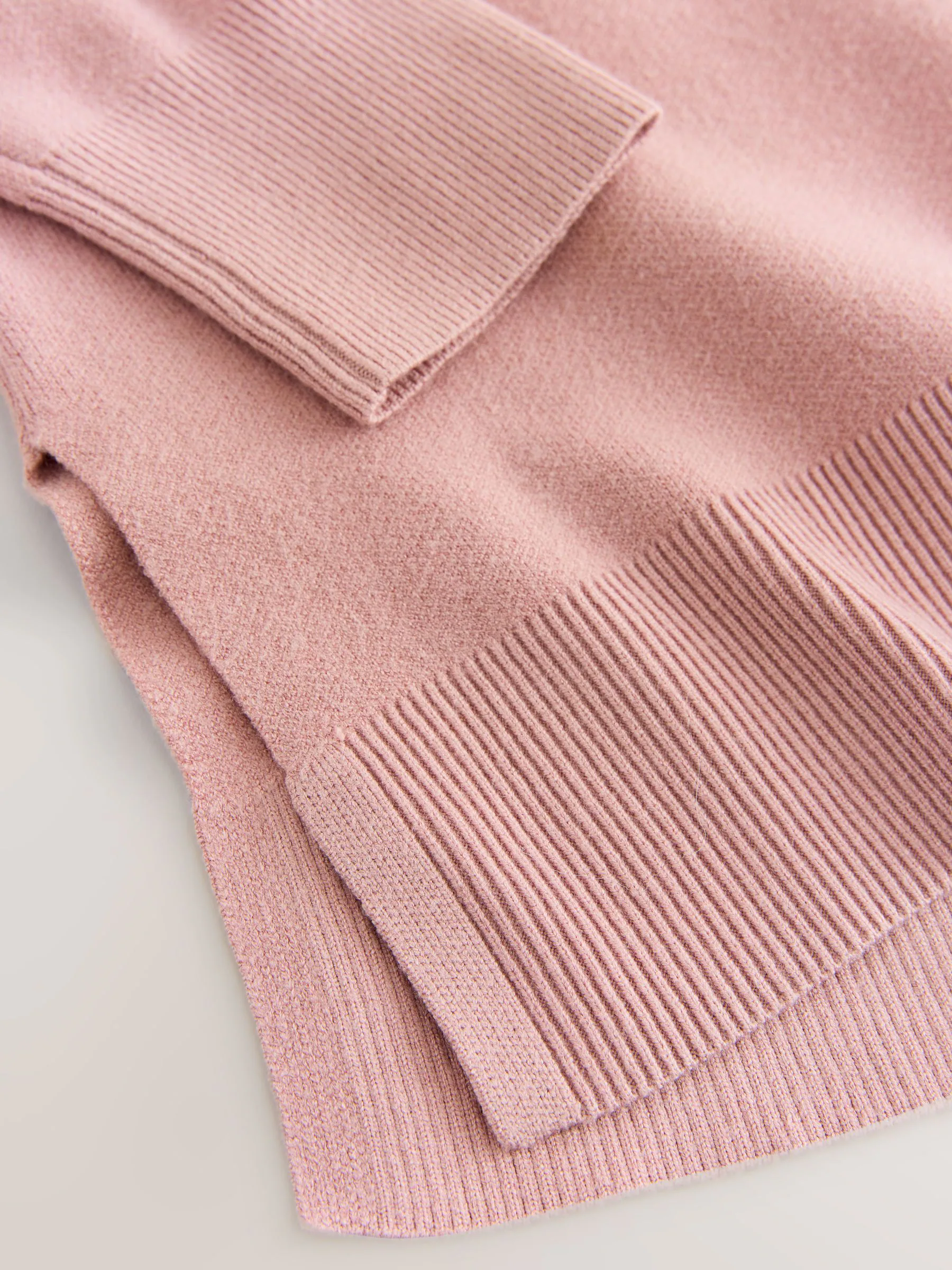 Roze - Half Zip Knitted Jumper