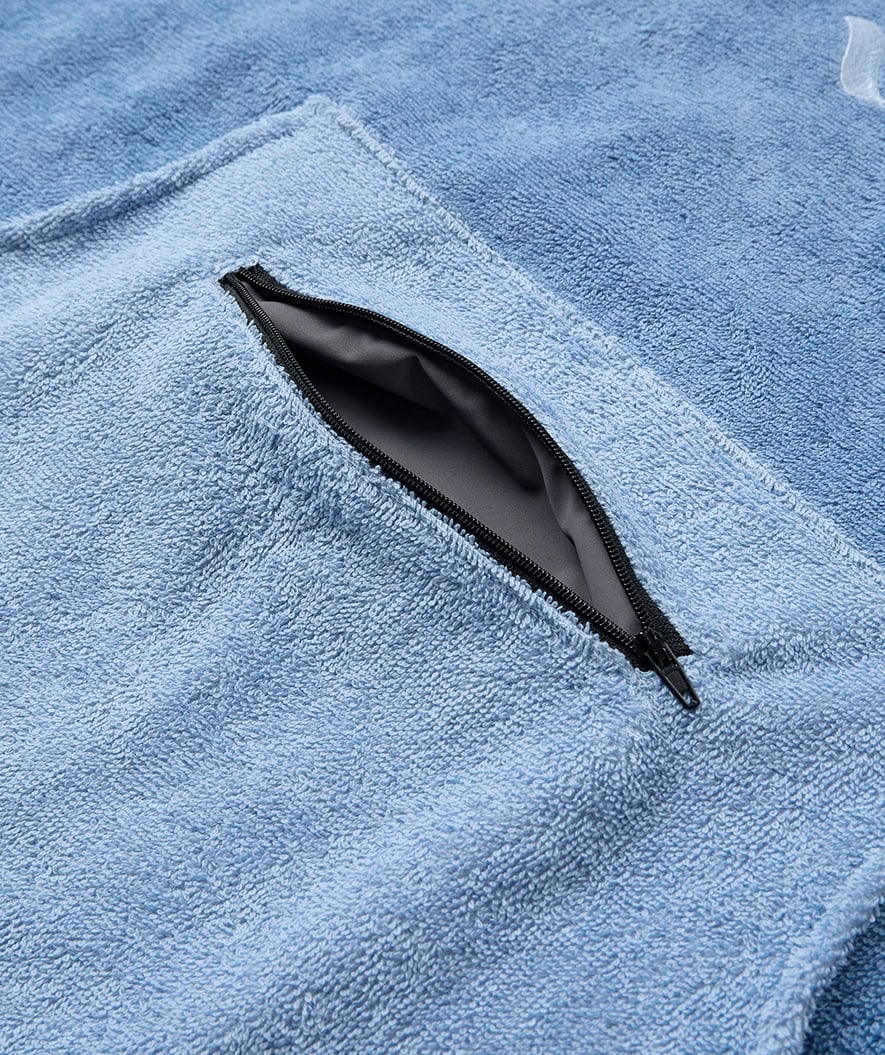 Watery badeponcho til voksne - Bomuld - Atlantic Blue