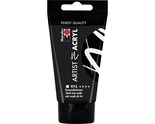 Marabu Artist Acrylverf 973 ijzeroxidezwart 75 ml