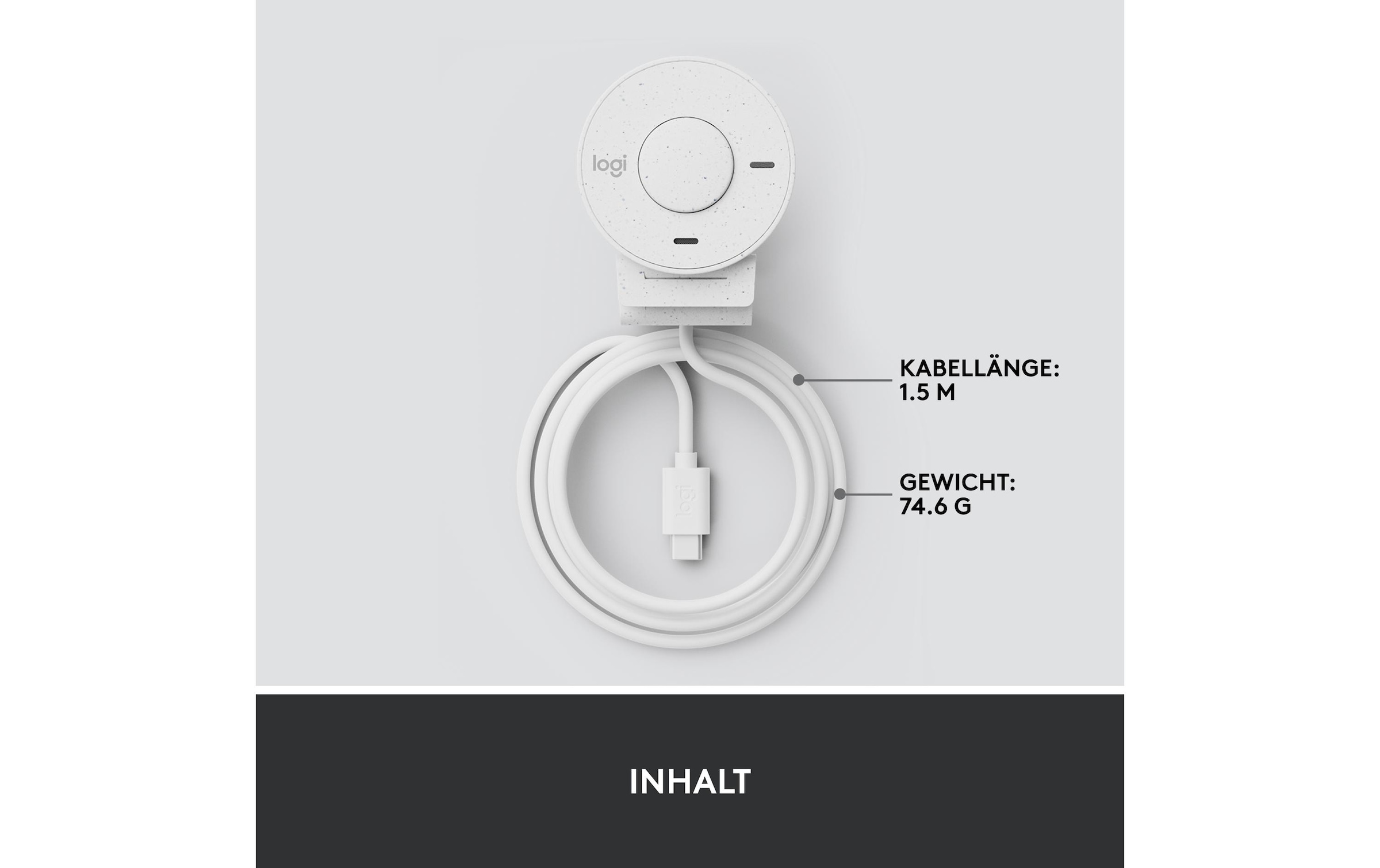 Webcam »Brio white«