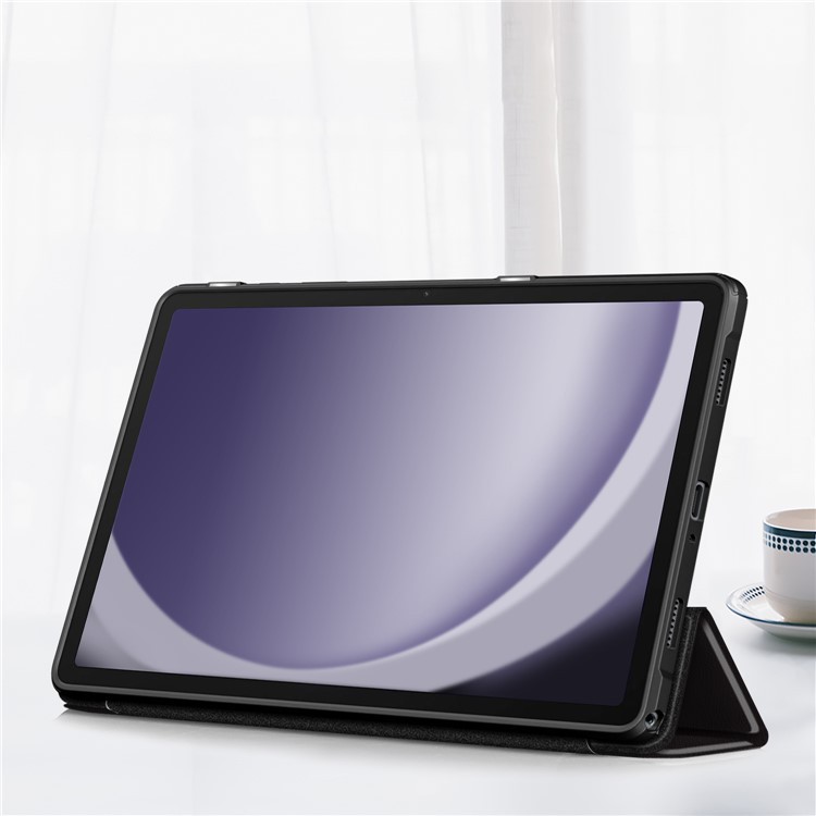 Samsung Galaxy Tab A9  Plus Hybrid Leder Tasche Smart Cover Schutzhülle   S-Pen Halterung - Don't Touch Me