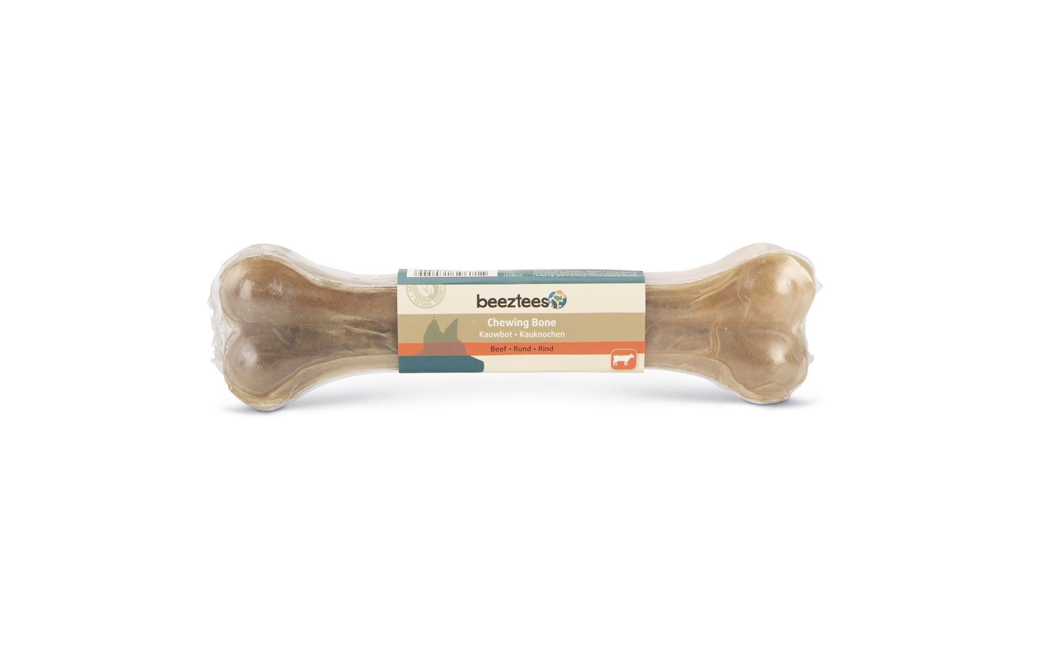 Kauknochen Rinderhaut, 21 cm, 1 Stk.Kauspass für Hunde