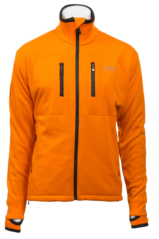 Brynje Antarctic Jakke M/Vindstopper i Front<br>Ulljakke med nettingfor og vindstopper!