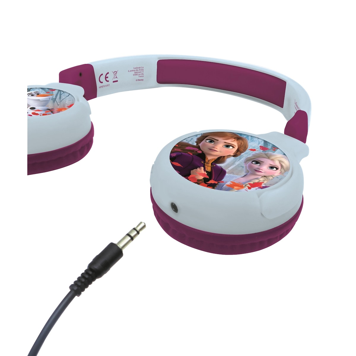 2 i 1 Bluetooth og kablet komfort sammenleggbare hodetelefoner med barnesikkert volum Frozen design