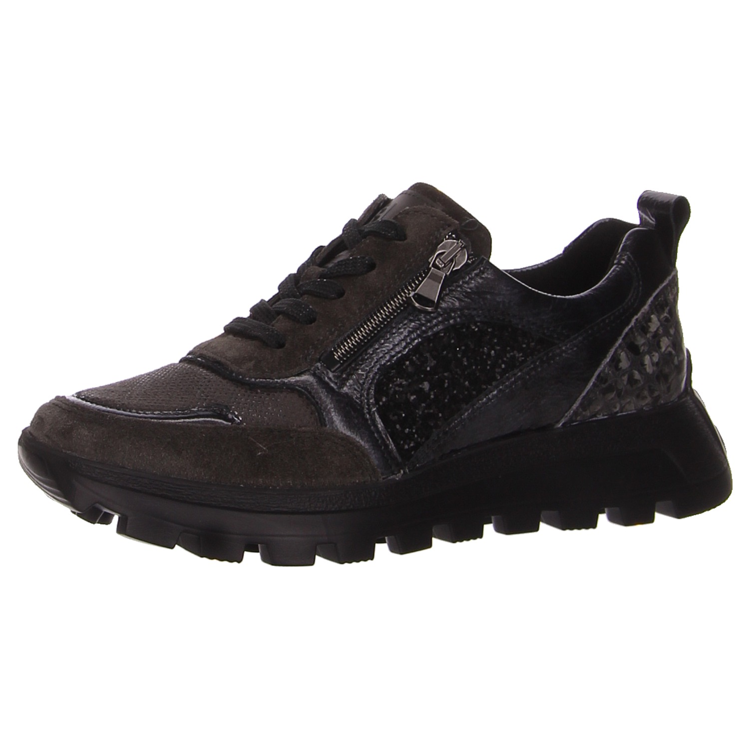 Waldläufer Sneaker grau grau