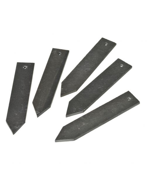 Nature Leistenen Plantenetiketten - Kweekbenodigdheden - 15x3 cm Grijs 5 stuks