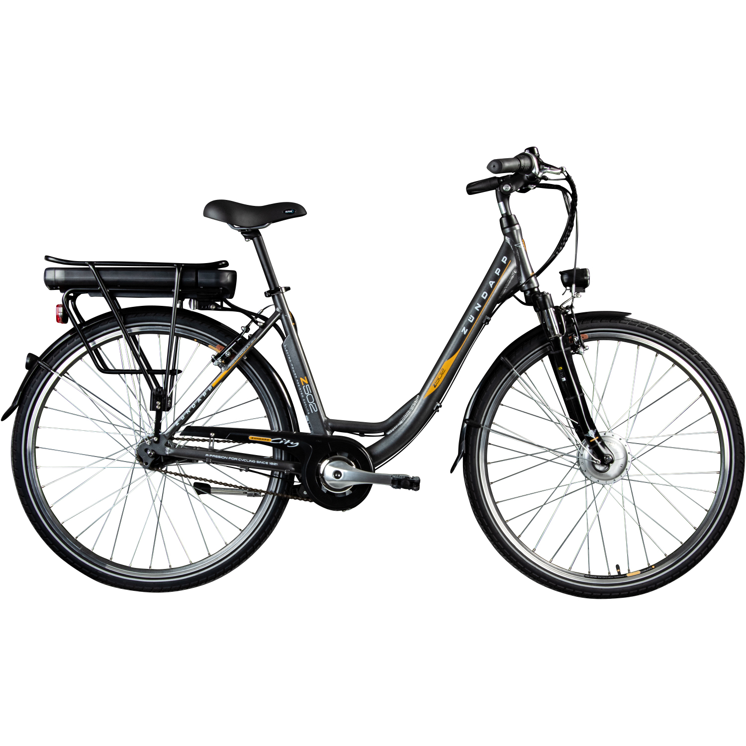 Zündapp Elektro Hollandrad Z502 - grau-orange - 28
