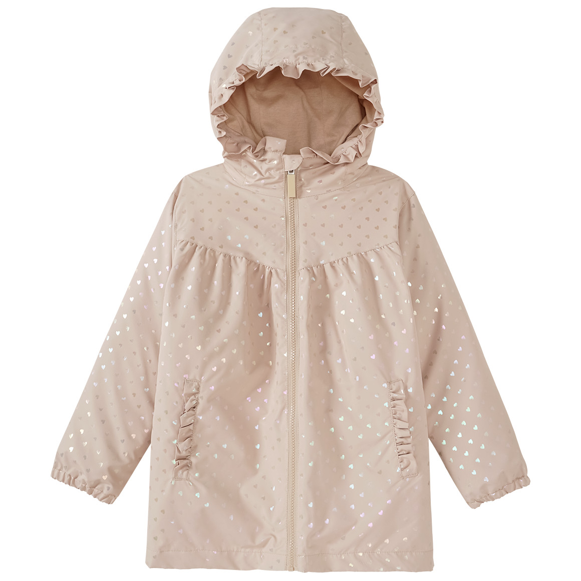 Topolino Mädchen 3-in-1 Jacke mit Herzen beige