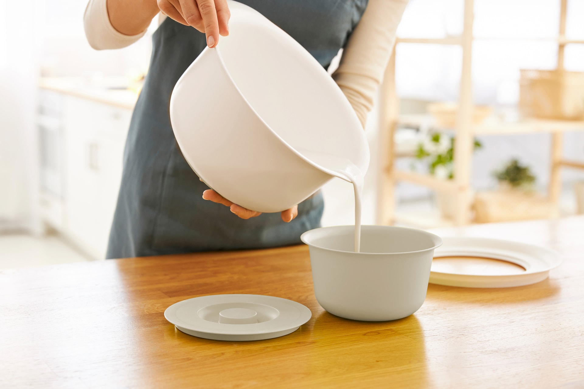 rotho Rührschüssel-Set FRESH Kunststoff Cool grau