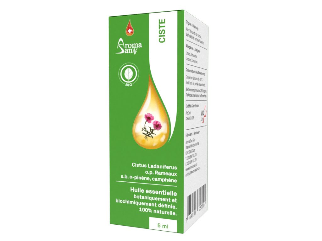 Aromasan Zistrose<br>5 ml, Ätherisches Öl, in Schachtel Bio