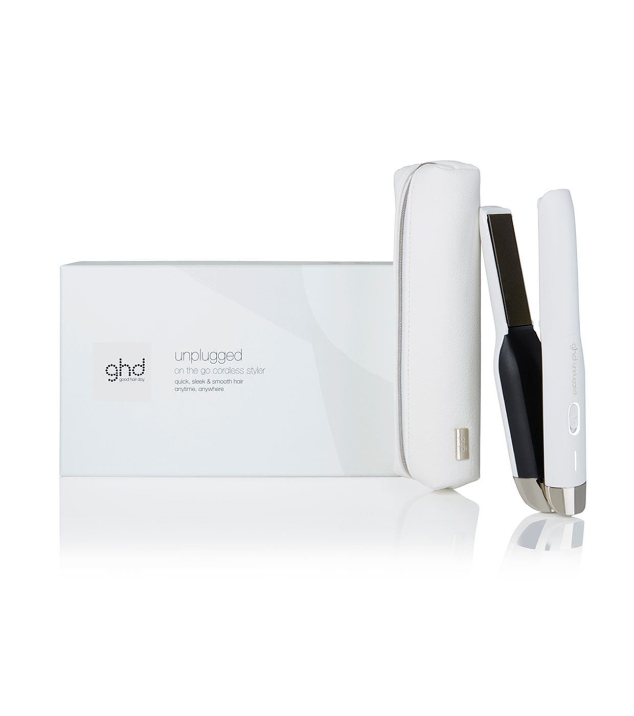 ghd - Alisador de cabelo sem fio ghd Unplugged - Branco