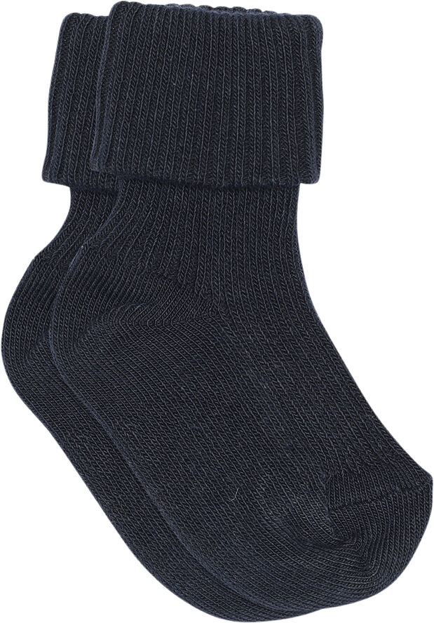 mpKids Cotton rib baby socks Navy
