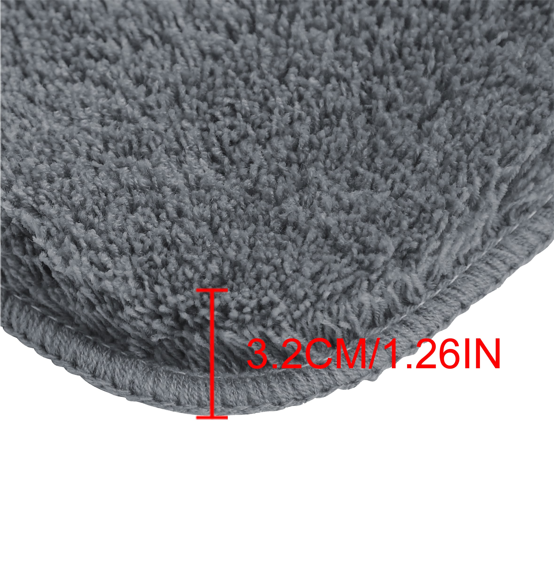 my home Badematte »Merida, Badvorleger, Badezimmer Teppich« Höhe 32 mm rutschhemmend beschichtet fussbodenheizungsgeeignet | schnell trocknend | strapazierfähig Badteppich, Uni Farben, rechteckig, rund & als 2-tlg. Set erhältlich