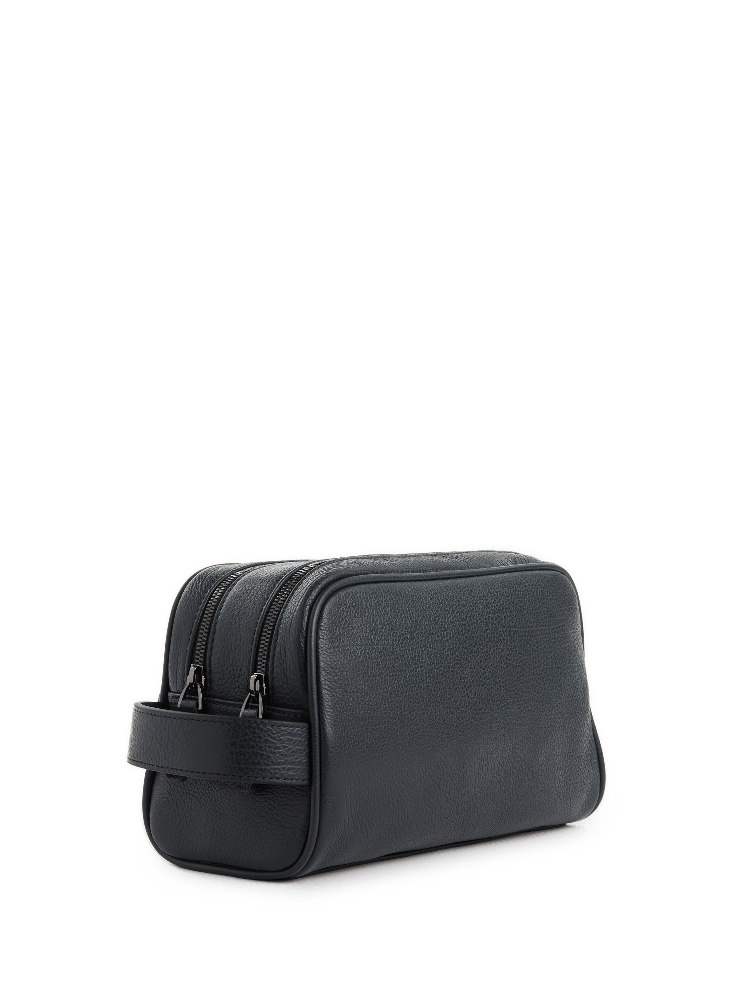 Trousse de toilette en cuir | Bleu