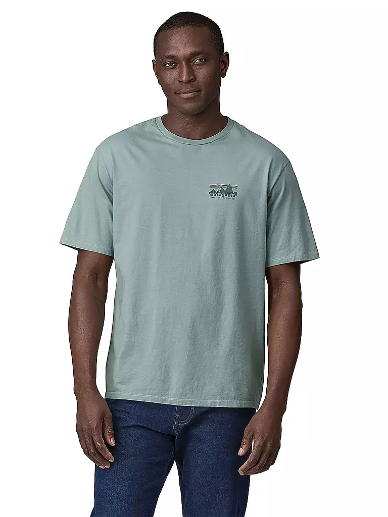 PATAGONIA T-Shirt 73 Skyline Organic blau